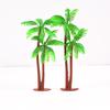 Coconut Tree Cake Toppers: 3D Beach Scene Decor with Small & Large Tree Ornaments