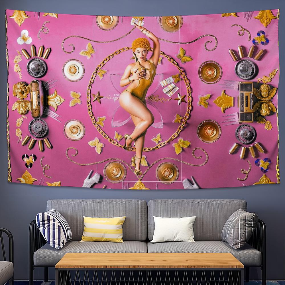 Singer Ice Spice Y2K! flag College Bedroom Living Room Home Dorm Decor Funny Tapestry Garage Bar Wall Club Banner