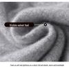Men's 100% Pure Wool Crew Neck Sweater - Medium Thickness, Solid Color Knitwear for Autumn and Winter Warmth