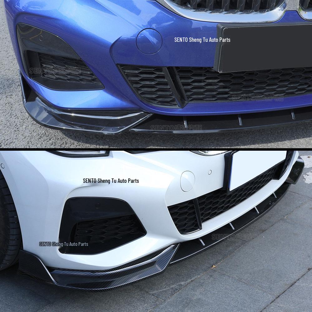 Compatible with 2019-2022 BMW 3 Series G20 Front Bumper Three-Piece Lower Lip Surround