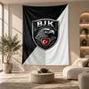 Arazzo Decorativo, Arte da Parete Stampato Beşiktaş FC, Appeso a Parete Leggero per Sfondo Camera da Letto