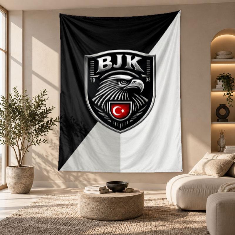 Dekoratives Wandbehang, Beşiktaş FC Aufdruck Wandkunst, Leichte Wanddekoration für Schlafzimmer Hintergrund