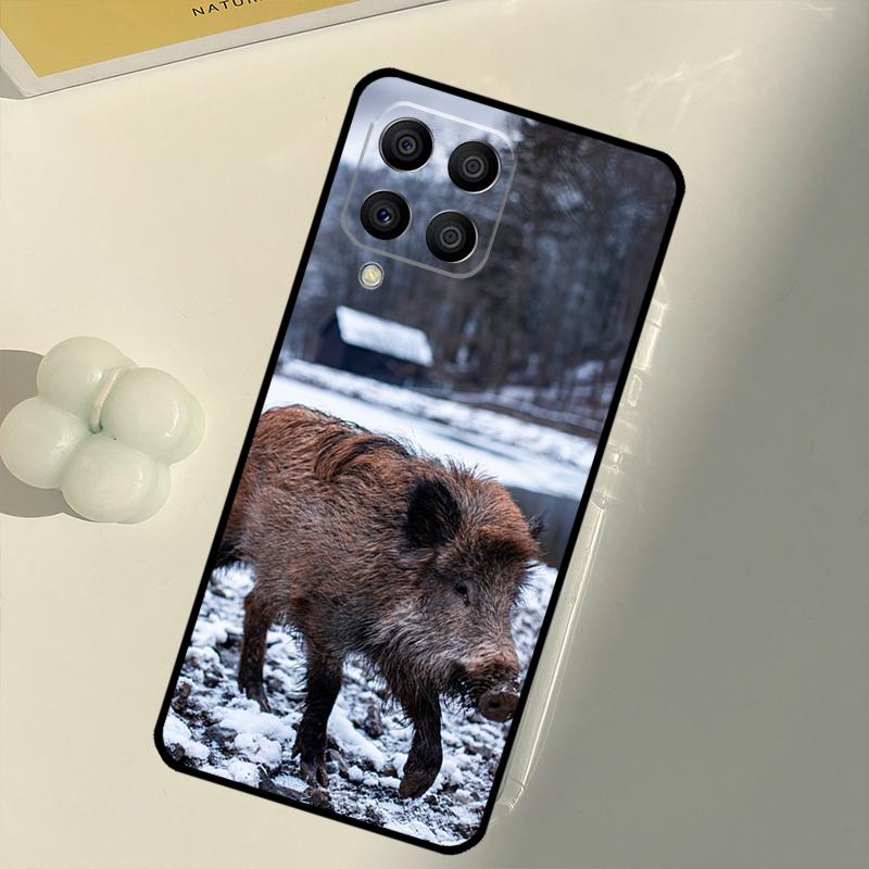 Wild Boar Pig Brown For Samsung Galaxy M16 M06 M12 M55 M15 M35 M14 M34 M54 M11 M21 M31 M13 M33 M53 M32 M52 Case