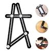 Four-Fold Multi-Angle Aluminum Alloy and Stainless Steel Ruler