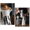 400/800ml Ceramic Oil Dispenser Bottle Dust-proof Design Handmade Ceramics Oil Can for Kitchen Cooking Olive Oil Soy Sauce Vinegar Cruet Storage Jar