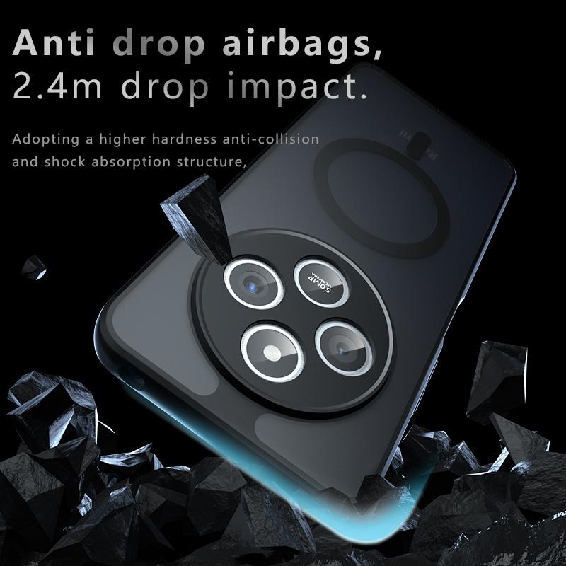 For Redmi 14C Case Matte Magsafe Drop-proof Built-in Airbag Corner Non-yellowing Material Soft Cover