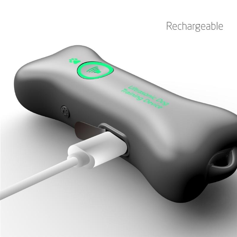 AntiBarking Device Rechargeable Ultrasonic Dog Bark Deterrents Stops Bad Behavior 16.4Ft Effective Control Ranges