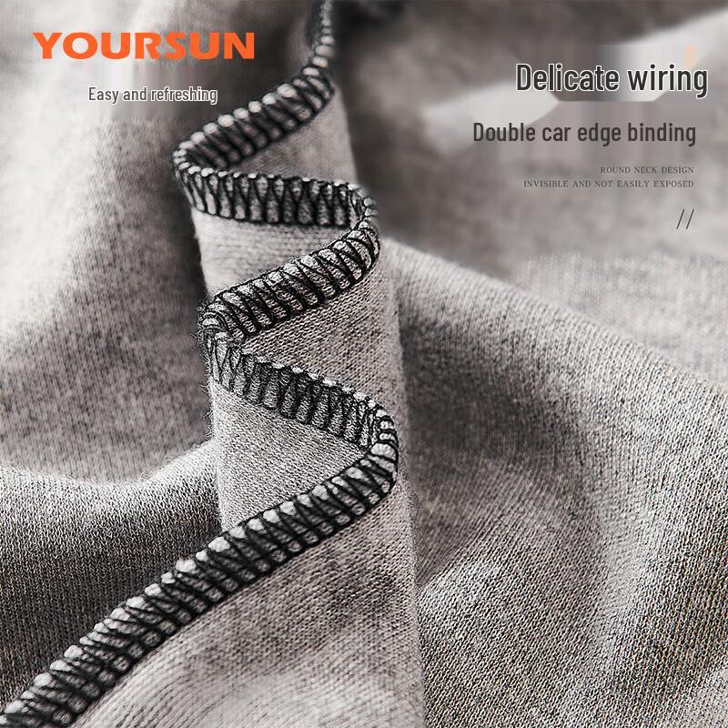 Yiershuang Men's 10A Antibacterial Pure Cotton Thermal Underwear Set