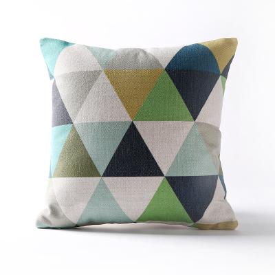 Nordic Fashion Black Geometry Pillow Cover Geometric Triangles Deer Cushion Home Decorative Pillowcase Office Sofa