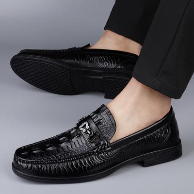 Nouveaux Mocassins d'Été à Motif Crocodile Marque de Luxe Chaussures Plates à Enfiler Cuir Véritable Chaussures de Ville Chaussures de Conduite Mocassins Chaussures Décontractées en Cuir