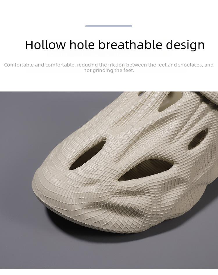 2025 Summer Men's Closed-Toe Coconut Beach Sandals for Outdoor Comfort