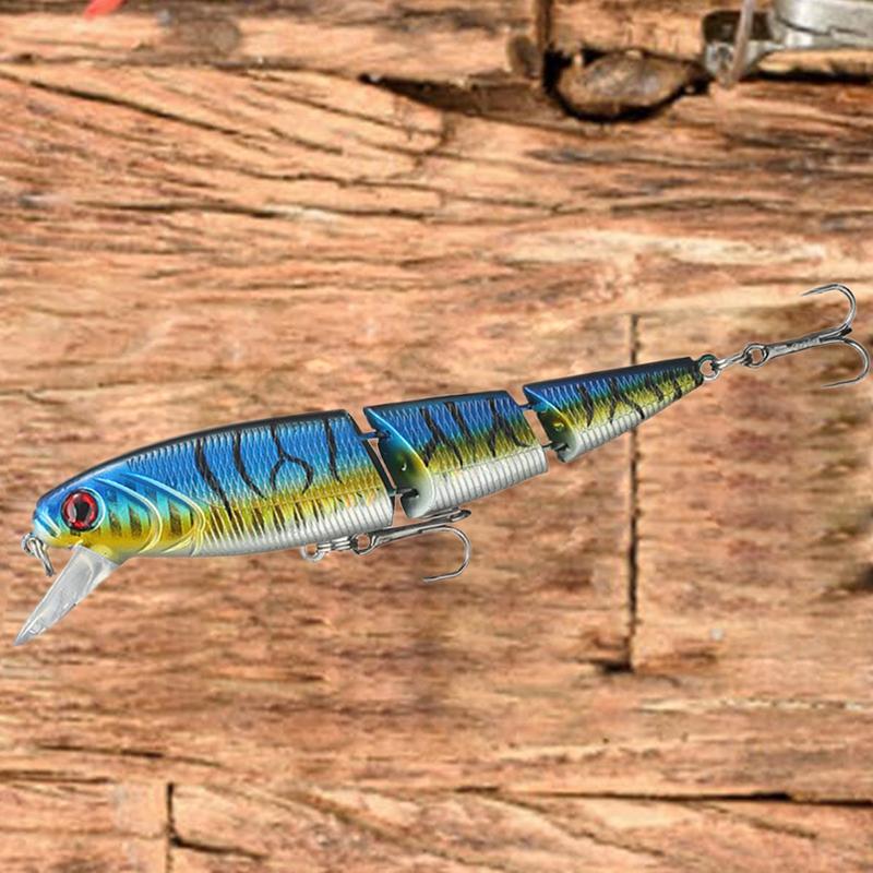 Gelenkiger Swimbait Mehrgelenkiger Künstlicher Hardbait Mit Drillingshaken Realistisch Langsam Sinkend Schwimmende Barschköder Für Forellen