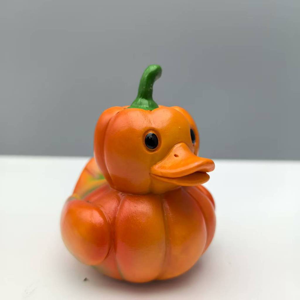Whimsical Vegetable Duck Resin Sculpture For Home Decor And Collectors