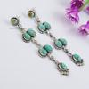 Natural Turquoise Hanging Earring, Kingman Turquoise Earring, Wedding Earrings, 925 Sterling Silver Earrings, Gemstone Earring