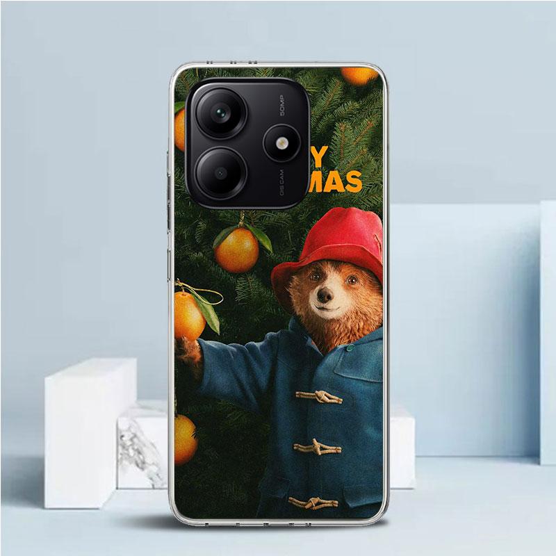 Cute P-PaddingtonS Bear Soft Cover for Xiaomi Redmi Note 15 14 13 12 Pro Plus Phone Case 14S 11S 11T 11E 10S 10 4G Pattern Shell