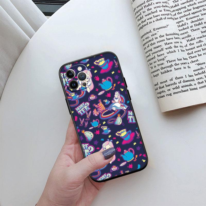 Alice in Wonderland Cat Princess Phone Case for Samsung Galaxy A52S A53 A55 A56 A70 A71 A72 A73 F06 F16 F56 S10e S10 S10+ Plus