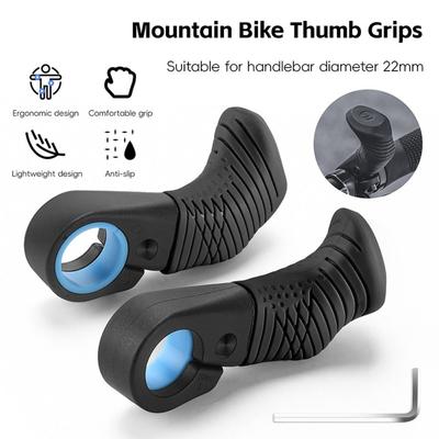 1 Paar Antislip MTB Fiets Grips Ergonomische Stuurhandvatten Premium Fiets Duimgrepen Fietsen