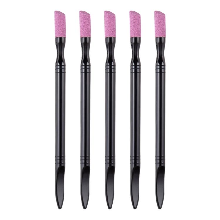 

5 Pcs Cuticle File Stone Nail File Stone Cuticle Pusher Nail Art Polishing Pen Nail Grinding Pen 1
