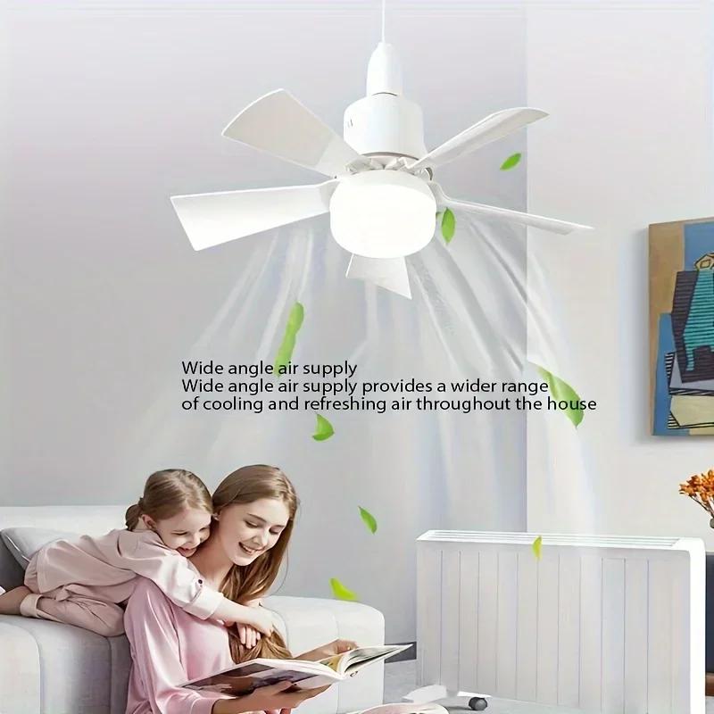 1PC LED Ceiling Fan Lamp with Remote Dimming Is Suitable for Living Room and Study Home 85-265v.