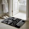 KKaisen Fushiguro Toji Anime Fußmatte Weiche Flanell-Absorbierende Matte Rutschfester Teppich Zuhause Schlafzimmer Badezimmer