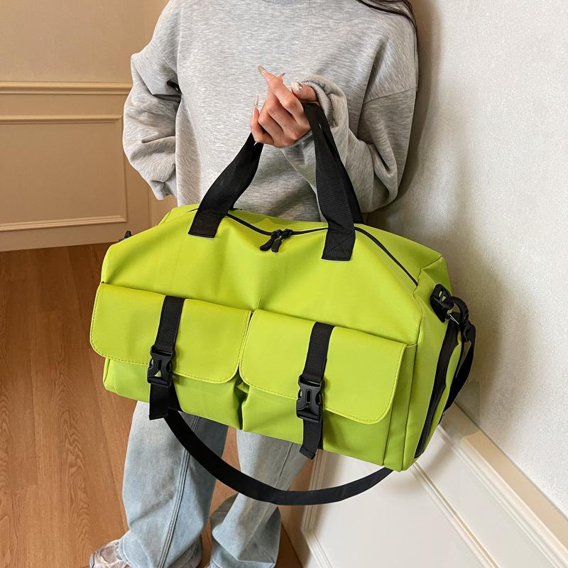 Casual Luggage Bag, Large-capacity Business Commuting Hand-held Travel Bag, Dry and Wet Separation, Simple Fitness Bag