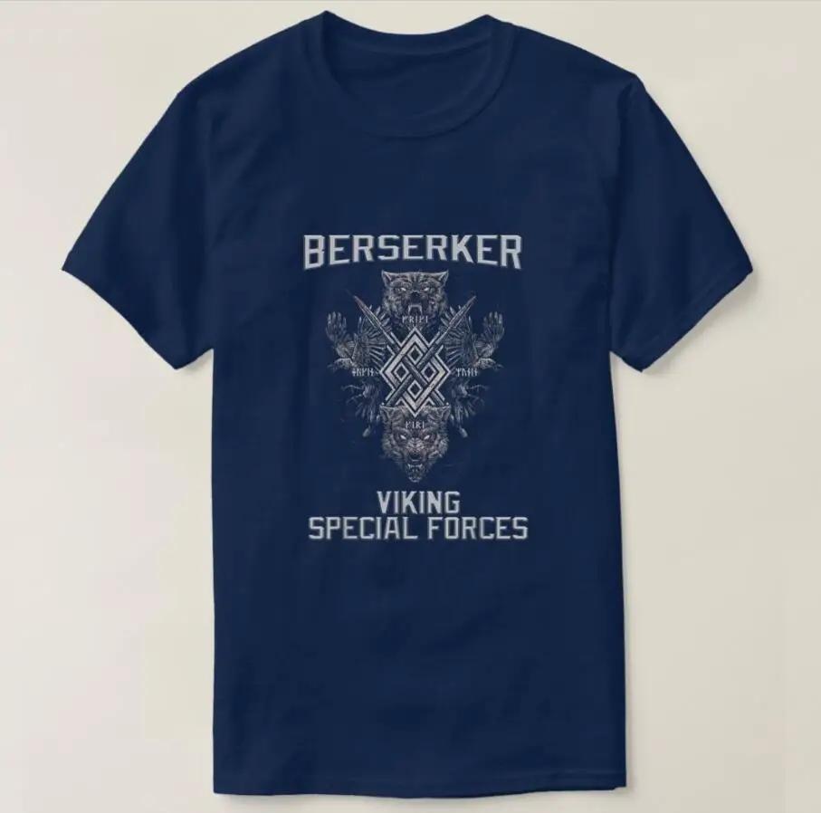 

Odins Wolf and Raven Nordic Special Forces Berserker TShirt 100 Cotton ONeck Summer Short Sleeve Casual Mens Tshirt 4XL