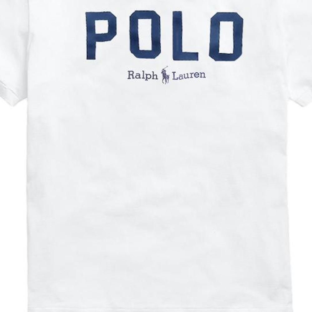 Polo Ralph Lauren SS23 Letter Logo Printed Crew Neck Short Sleeve T-Shirt Men Tops White 710852249-002