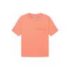 Essentials Fw22 Ss Tee Coral Logo Flocked Crew Neck Pullover Short Sleeve American Heavyweight T-Shirt Unisex Coral Red FOG-FW22-084