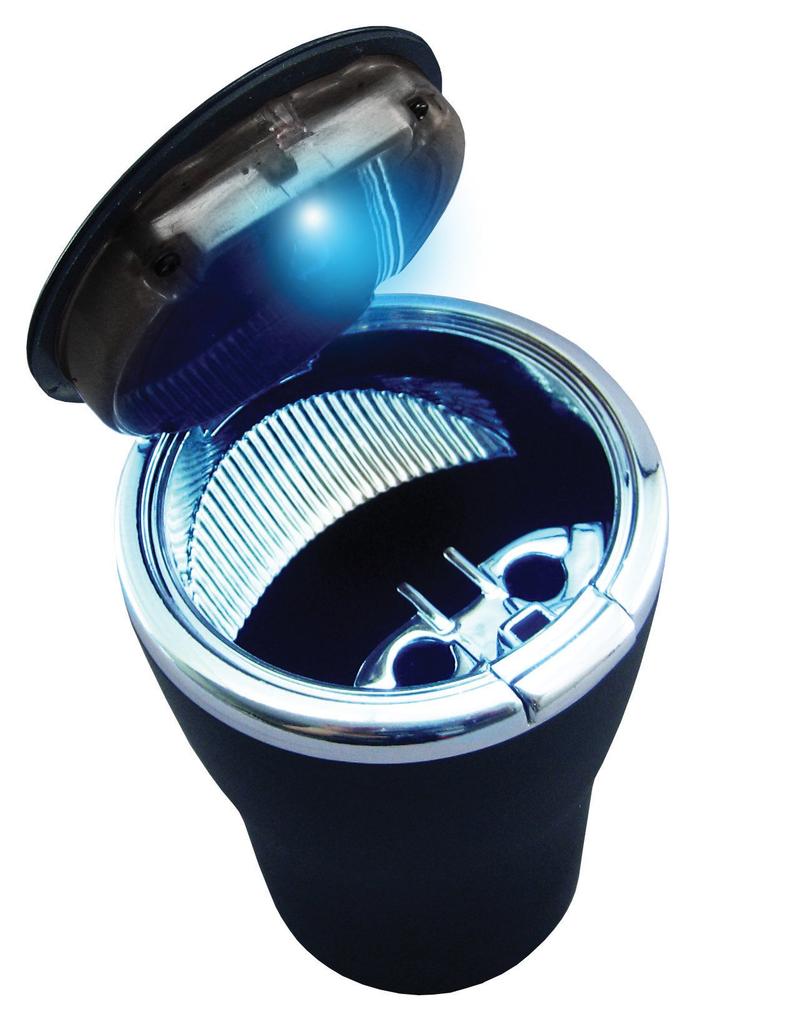 Tsuchiya Yac Car Useful Ashtray, Ash, Black, PZ-482