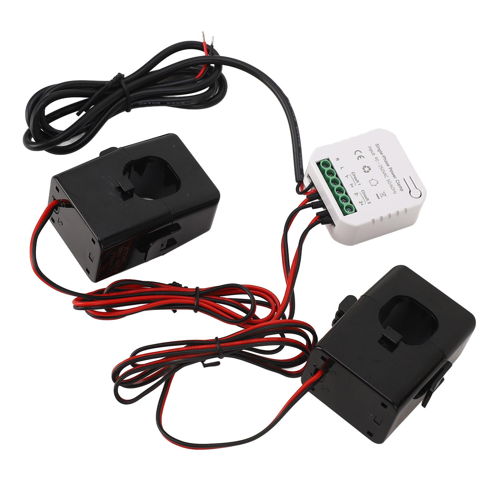 

Power Energy Monitor Smart Energy Meter APP Monitoring Power Electricity Monitor з 2x200A трансформатором струму AC90‑