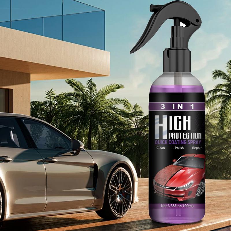 Car Wax Spray Multifunctional 100ml Cars Ceramic Spray Coating Car Ceramic Coating Spray For Mud Car
