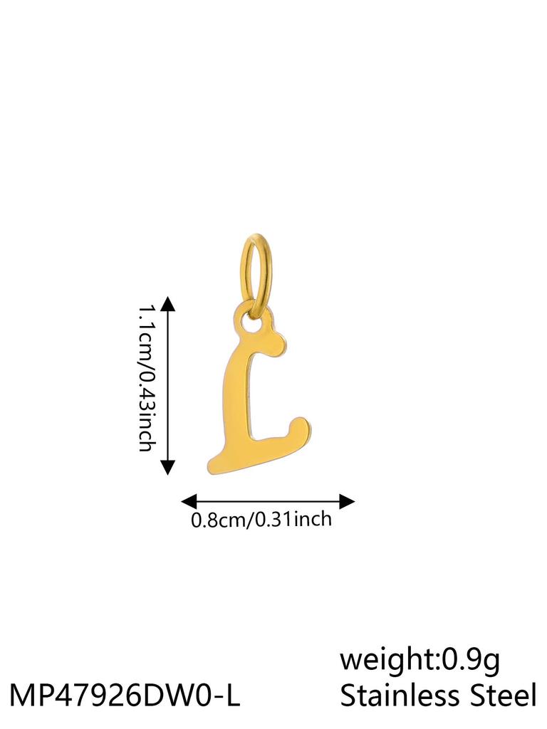 CARLIDANA INS New Fashion Initial Charm Stainless Steel 18K Gold Plated Letter Pendant Alphabet Necklace for DIY Jewelry