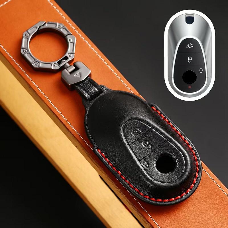 Leather Car Remote Key Fob Case Key Cover For Mercedes Benz 2021 C Class S Class W223 S350 S400 S450 S500 C200 C260 2021