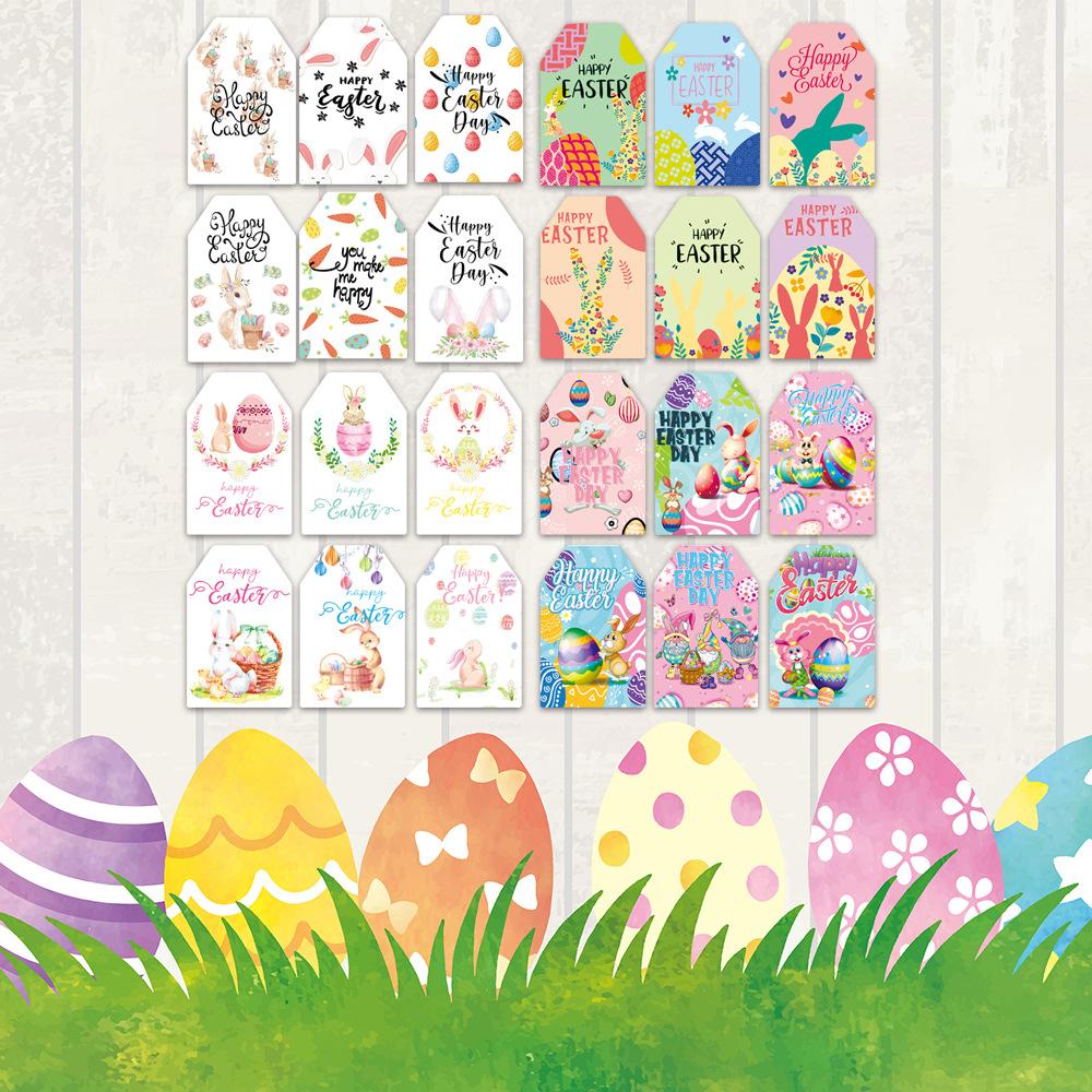 New Style, Easter Theme, Cute Bunny, Gift Box, Paper Tags, Party Decoration Pendant, Holiday Supplies