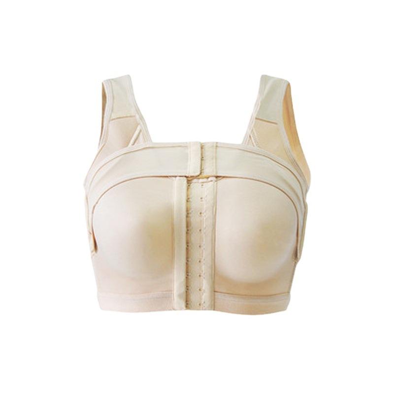 Thin Cup Wireless Front Closure Shaping Bra for Women Elastic Side Gathered Adjustable Double Cutout Back Intimates