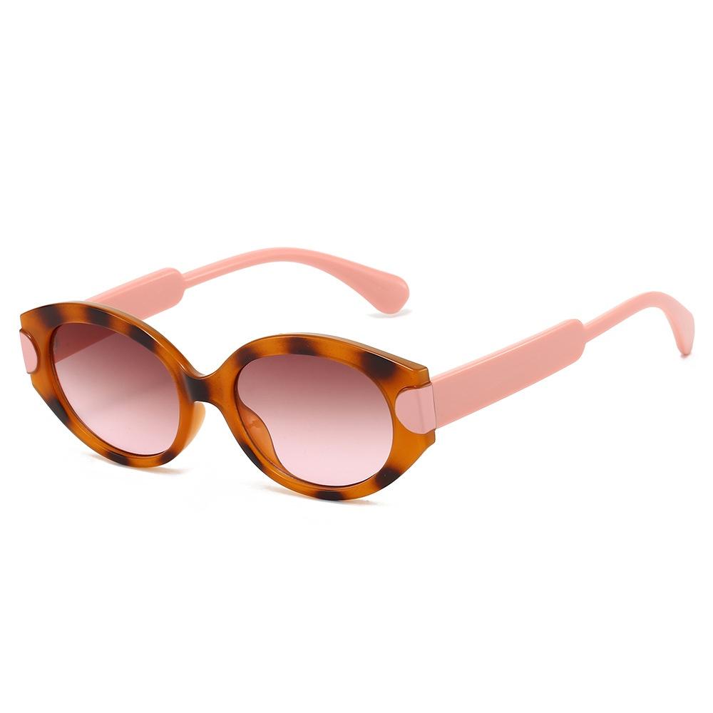 New Retro Tortoiseshell Gradient Cat Eye Women Sunglasses  Luxury Brand Two Color Frame Design Men Casual Sun Glasses Uv400
