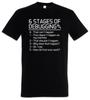6 Stages of Debugging T-Shirt Fun Geek Nerd Computer Scientist Programmer Admin