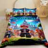 Cartoon Avat R-RobloxeS Bedding Set 2/3Pcs Duvet Cover with Pillowcases Comforter Cover for Kids Boys Bedroom Decor Queen 2/3pcs