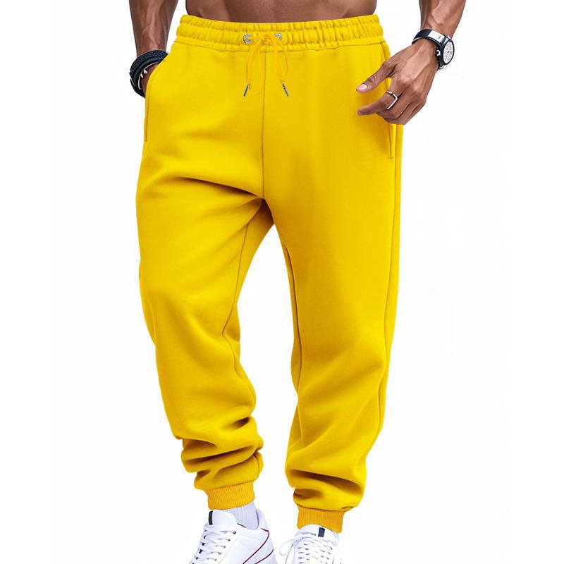Pantaloni da Jogging Casual Americani da Uomo, Monocolore, per Palestra, Fitness, Allenamento
