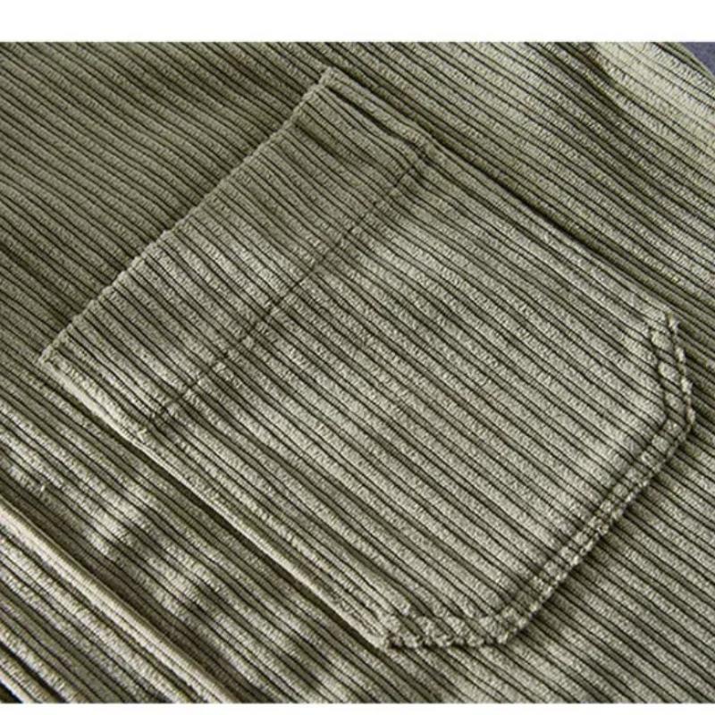 Autumn and Winter Shirts for Men Japanese Style Men Clothing Solid Color Long Sleeve Corduroy Shirt Daily Casual Top Simple