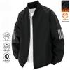 Men's Fleece-Lined Stand Collar Jacket, New Arrival 2025 Autumn/Winter, Casual Outdoor Running Sports Hoodie.