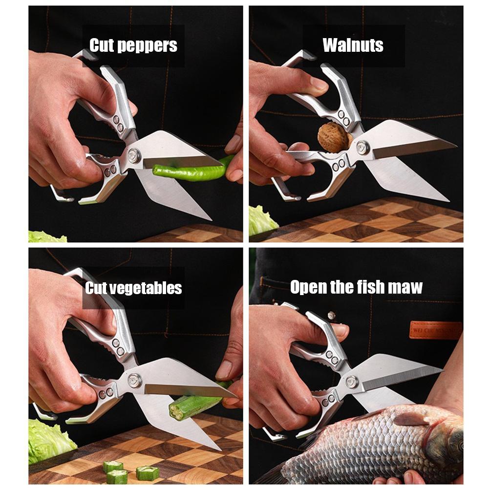 Multifunctional Kitchen Shears With Ergonomic Handle Poultry Scissors Heavy-Duty Scissors For Cutting Meat Food Fish Poultry