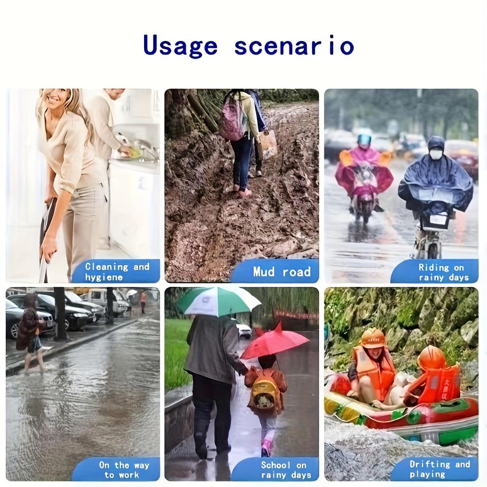 30pcs Set of Waterproof Shoe Covers - Durable, Thick, Transparent Shoe Covers, Essential for Outdoor Activities on Rainy Days - Easy to Put on And