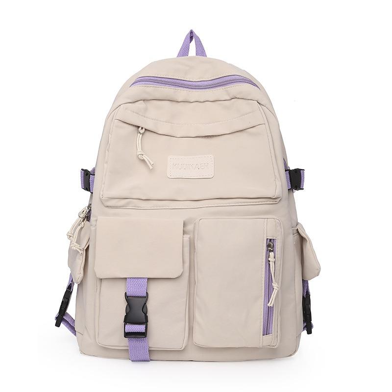 Backpack New Women's Bag Fashion College Wind Nylon Backpack Student School Bag