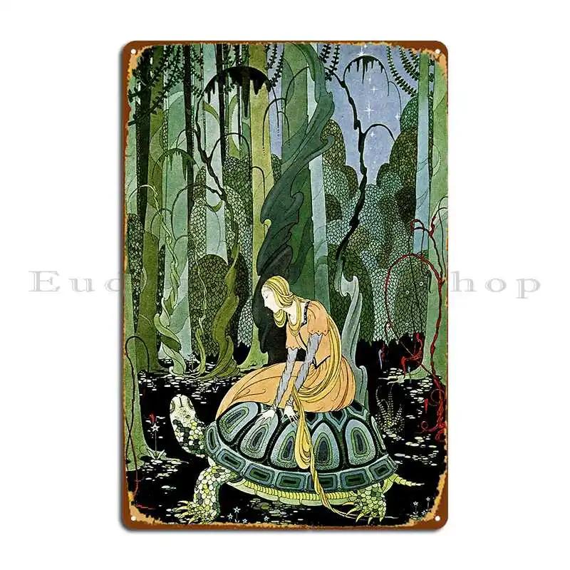 Hd Blondine And The Tortoise Metal Sign Poster Wall Decor Party Create Rusty Club Tin Sign Poster