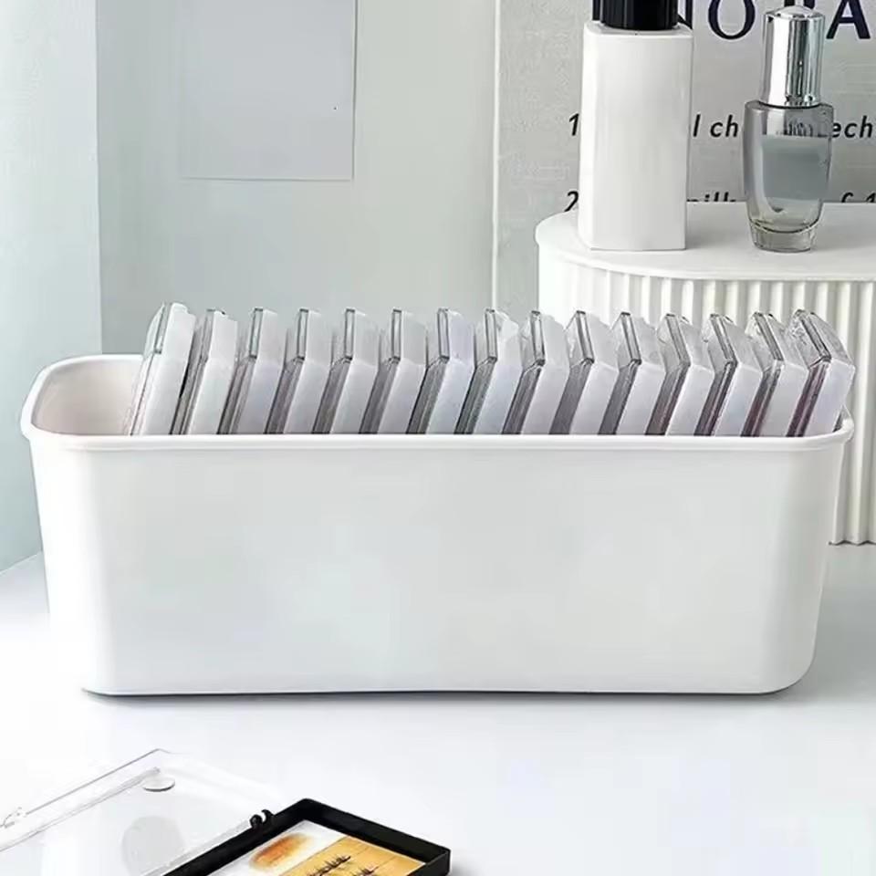 False Eyelash Storage Box with Lash Extension Tool Organizer - Cosmetic Makeup Tools Case for Lash Accessories