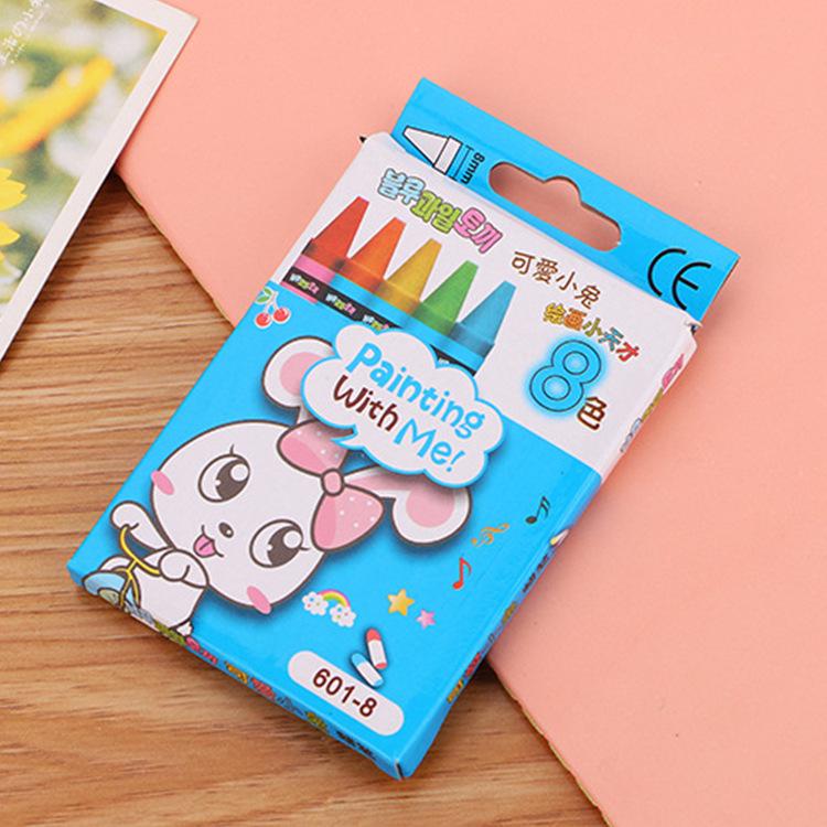 Creative Student Crayon Set - 8, 12, or 24 Colors - Cute Children's Coloring Crayons