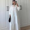 Women's Maxi Dress Long Sleeve Tiered A Line Loose Fit Casual Boho Long Dress