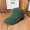 Retro Texture Washed Cotton Soft Top Cap Simple Small Letter Embroidered Baseball Cap Men and Women Daily Shopping Autumn and Winter