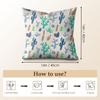 Cactus Pattern Cushion Cover Natural Linen Pillow Cover Double-Sided Print Cushion Cover For Sofa Home Decor